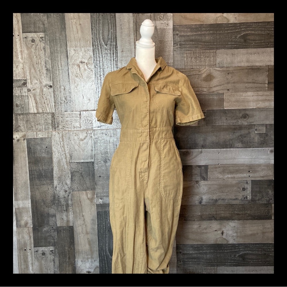 Urban Outfitters Tan Jumpsuit